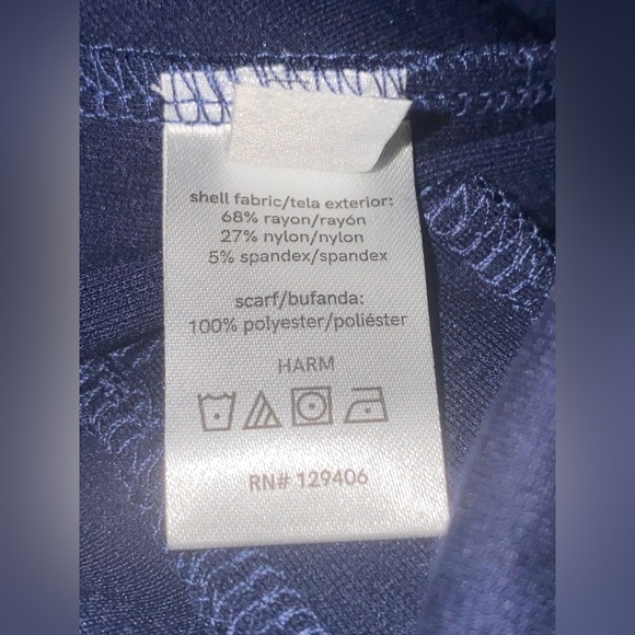 Venus Button Down Sleeveless Blue Women Jumpsuit with Detach Neck Scarf Size L - Picture 5 of 10